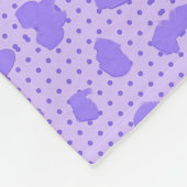 パープルフリースブランケット フリースブランケット (角)