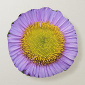 パープルフリーベンデイジーフローラ ラウンドクッション (裏面)