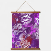 パープルフルードアーぶら下がったトのタペストリー 吊り下げ型タペストリー (正面2)