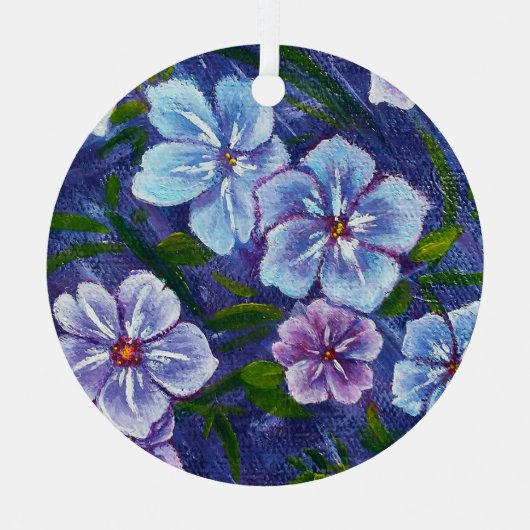 パープルフロックスオーナメント メタルオーナメント (正面)