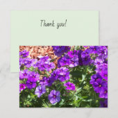 パープルフロックスフローラサンキューカード サンキューカード (正面/裏面)