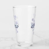 パープルフロックス退職用ガラス タンブラーグラス (左)