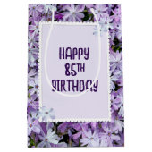 パープルフロックス85誕生日 ミディアムペーパーバッグ (正面)