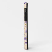 パープルフローアーズアンドバタフライ フローラル携帯電話ケース Case-Mate iPhoneケース (裏面/左)