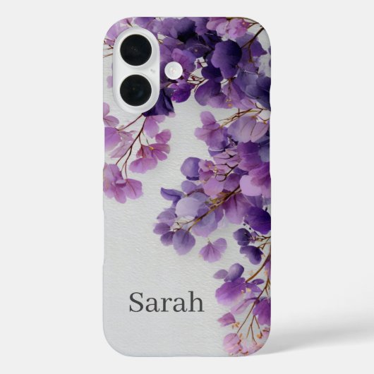 パープルフローアーズiPhoneケース Case-Mate iPhoneケース (裏面)
