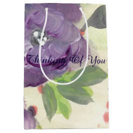 パープルフローズ抱き枕 ミディアムペーパーバッグ