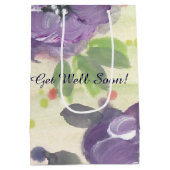 パープルフローズ抱き枕 ミディアムペーパーバッグ (裏面)