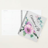 パープルフローラお祝いオブライフ プランナー手帳 (ディスプレー)