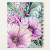 パープルフローラお祝いオブライフ プランナー手帳 (裏面)