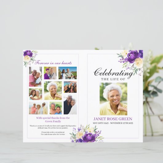 パープルフローラお祝い生涯葬式 (スタンド正面)