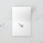 パープルフローラすべての行事ありがとうございます サンキューカード (内部)