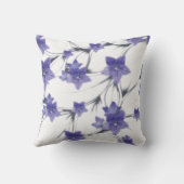 パープルフローラつる植物植物学 クッション (裏面)