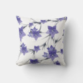 パープルフローラつる植物植物学 クッション (正面)