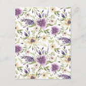 パープルフローラアドバイスカード エンクロージャーカード (裏面)