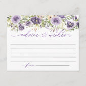 パープルフローラアドバイスカード エンクロージャーカード (正面)