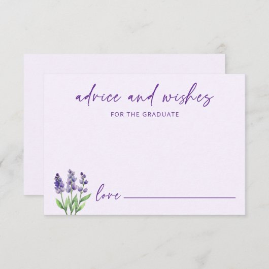 パープルフローラアドバイス エンクロージャーカード (正面/裏面)