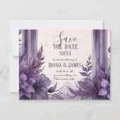 パープルフローラアーチハンドスト異教のング セーブザデート (正面)