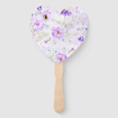 パープルフローラカボチャ秋パーティー ハンドファン (裏面)