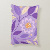 パープルフローラガーデン アクセントクッション (裏面(縦))