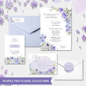 パープルフローラキンセアニェラありがとう ギフトタグ