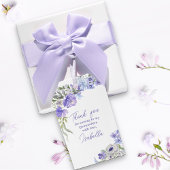 パープルフローラキンセアニェラありがとう ギフトタグ