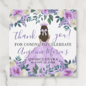 パープルフローラキンセアニェラありがとう フェイバータグ (正面)