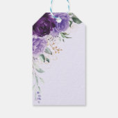 パープルフローラキンセアニェラドレスプリンセスクラウン ギフトタグ (裏面)