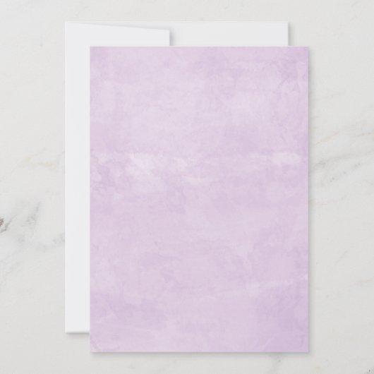 パープルフローラクインセアニラ招待状スペインのイン 招待状 (裏面)