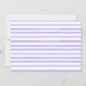 パープルフローラクレストフォトバプテスマ招待状 招待状 (裏面)