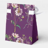 パープルフローラグリーン金ゴールド結婚アーチズ フェイバーボックス (裏面サイド)