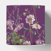 パープルフローラグリーン金ゴールド結婚アーチズ フェイバーボックス (上部)