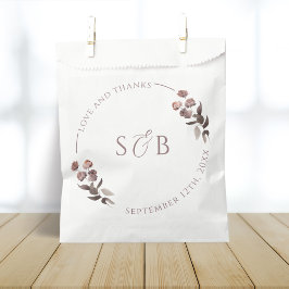 パープルフローラサンキュー結婚ズ フェイバーバッグ