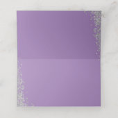 パープルフローラシルバーグリッターファースト・ホリー・コミューン プレイスカード (内部開封)