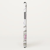 パープルフローラシルバーグリッター幾何学名 Case-Mate iPhoneケース (裏面/右)