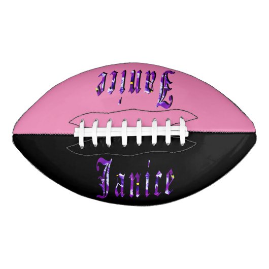 パープルフローラジャニスの名前，サッカー アメリカンフットボール (正面)