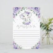 パープルフローラゾウ誕生日カプセルメッセージ (スタンド正面)