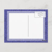 パープルフローラチューダーガーデンズダマスク ポストカード (裏面)