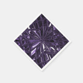 パープルフローラナプキンス スタンダードカクテルナプキン (角)