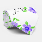 パープルフローラネクタイ ネクタイ (ロール)