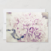 パープルフローラネービースクリプト結婚式招待状 招待状 (裏面)