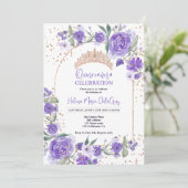 パープルフローラバラ金ゴールドティアラ王女キンセアニェラ 招待状 (スタンド正面)