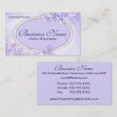 パープルフローラパステル 名刺 (正面/裏面)