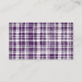 パープルフローラパンプキンおむつラッフルチケット エンクロージャーカード (裏面)