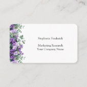パープルフローラフェミニンユーカリ 名刺 (正面)