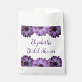 パープルフローラブライダルシャワー フェイバーバッグ (正面)