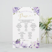 パープルフローラブライダルティーあなたの財布のゲームの中に何がある (スタンド正面)