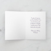 パープルフローラブライドメイド招待状カード 招待状 (内部)