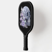 パープルフローラブルーシュガースカルデーオブザデッド ピックルボールラケット (左)