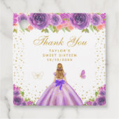 パープルフローラブロンドヘアプリンセスSweet sixteen フェイバータグ (正面)