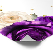 パープルフローラプリンセスキンセアニラウェルカム ポスター (角)